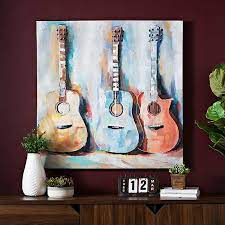 How come some people seem to have a perfectly stylish home that everyone raves about? Colorful Guitars Canvas Art Print Kirklands