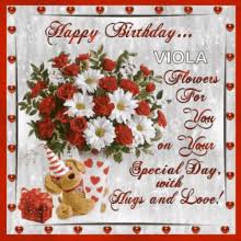 Animated happy birthday images hd. Happy Birthday With Flowers Gifs Tenor
