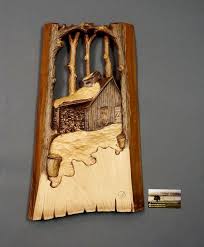 Cabina A Zucchero Di Legno Legno Intagliato Legno Con Etsy Wood Carving Designs Wood Sculpture Carving
