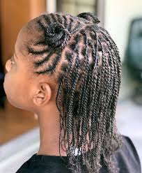 21 cutest african american kids hairstyles circular cornrows with a high bun and flowing braids Pin On Hairrrr