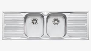 double bowl double drainer kitchen sink