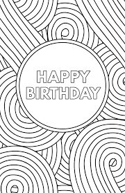 Time to get creative and make something truly personal with these wonderful birthday coloring pages and cards. Free Printable Birthday Cards Paper Trail Design