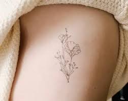 Please note that each artist handles their own bookings. Flower Tattoo Etsy Fine Line Tattoos Line Tattoos Poppies Tattoo