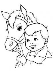 Don't be shy, get in touch. Coloring Pages Baby Boy Horse Coloring Page