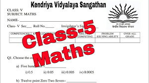You can take part in this quiz section by selecting right answers and then check your answers at the end of this quiz. Kv Question Paper Class 5 Maths Pt 2 Kendriya Vidyalaya Question Paper Explained Youtube