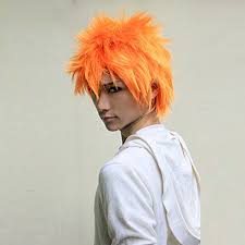 Esegui il download di questa immagine stock: Parrucche Cosplay Leach Kurosaki Ichigo Corte Arancioni Per Uomo Ragazzi Capelli Sintetici Termoresistenti Cappuccio Parrucca Anime Costumes Aliexpress