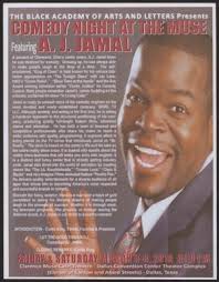 Flyer: Comedy Night at the Muse featuring A.J. Jamal]