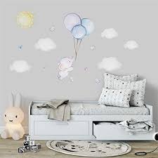 Elefant Wandtattoo Baby Wandtattoo Elefant Sticker Junge Kinderzimmer Deko Junge Ballon Kinder El In 2020 Wandtattoo Babyzimmer Baby Wandtattoo Wandtattoo Kinderzimmer