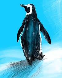 Penguin Art Drawing Etsy Penguin Art Animal Illustration Art Art Drawings