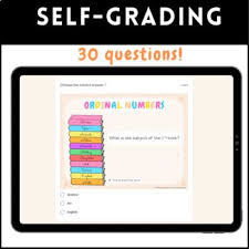 Ordinal Numbers Google Forms Quiz Activity Lesson Distance Learning In 2020 Google Forms Distance Learning Lesson