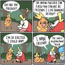 Fuecoco's new friend (by @FieldExplores) : r/pokemonmemes