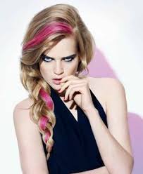 Pink Streak 18 Subtle Ways To Add Color To Your Hair Brit Co Hair Color Streaks Hair Streaks Bright Hair Colors