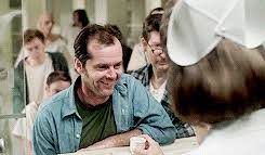 A criminal pleads insanity and is admitted to a mental institution, where he rebels against the oppressive nurse and rallies up the scared patients. One Flew Over The Cuckoos Nest Gif Find On Gifer