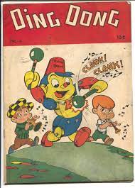 Ding Dong #4 1947-ME-Robert Robot cover & story-spanking panel-FN-: (1947)  Comic | DTA Collectibles