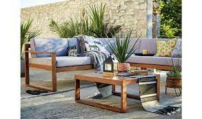 Home 5 Seater Aluminium Corner Sofa Set Wood Effect Home Garden Aluminium Corner Effect Garden Home Corner Sofa Set Garden Chairs Design Argos Home
