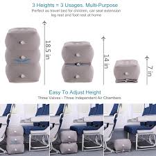 Adjustable Height Airplane Foot Rest Inflatable Travel Pillow Baby Travel Gear Travel Pillow Airplane Foot Rest