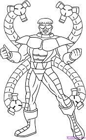 Coloring pages splendi octopus page photo inspirations vector stock illustration of. Doctor Octopus Coloring Pages Superhero Coloring Pages Marvel Coloring Super Heroes Coloring Pages