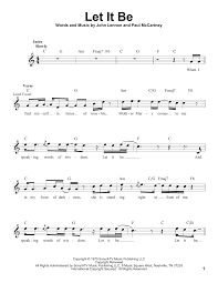 If you have trouble deciphering music, then try our let it be easy piano music sheets level 1 where the symbols are. Let It Be Sheet Music The Beatles Pro Vocal