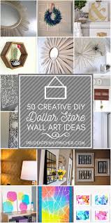 If you're enjoying a lazy day while drinking coffee from your diy coffee mug, why not do something to decorate the house? 50 Creative Dollar Store Diy Wall Art Ideas Prudent Penny Pincher