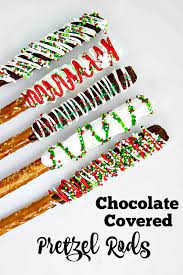 Chocolate Covered Pretzel Rods Recipe Chocolate Covered Pretzel Rods Chocolate Covered Pretzels Christmas Pretzels