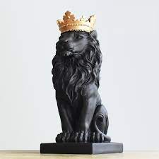 Lion living room bedroom tapestry, lions art wall decor, lion lover gift. Crafts Home Decoration Home Living Room Decorations Nordic Style Crown Lion Statue Wish