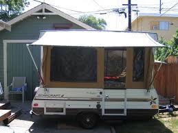 Finished My Diy Awning Pics Diy Awning Pop Up Tent Trailer Pop Up Camper