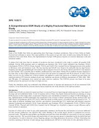 PDF) A Comprehensive EOR Study of a Highly Fractured Matured Field Case  Study