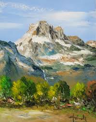 Montagne Christian Guinet Peintre De La Couleur En 2020 Comment Peindre Dessin Montagne Paysage Montagne