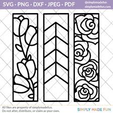 Download Floral Paper Bookmarks Svg Cut File Simply Made Fun