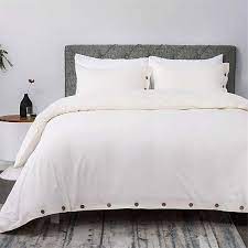 Your comforter might be to blame. Golden Home 100 Washed Cotton Duvet Cover Sets King Size Cream Bedding Set 3 Pieces 1 Duvet Cover 2 Pillow Shams Walmart Com Walmart Com