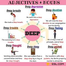 300 Useful Adjective Noun Combinations From A Z In 2020 Nouns And Adjectives Learn English Words Learn English Vocabulary