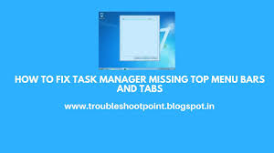 Software · 9 years ago. Missing Menu In Windows Task Manager Windows 7 Windows 8 8 1 Windows 10 Youtube