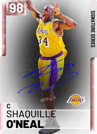 Custom Cards 2kmtcentral Shaquille O Neal Mvp Basketball Nba Legends