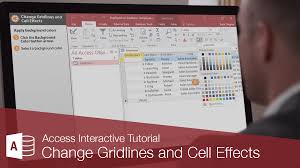 Gridlines are very helpful in seeing where cells are located on the screen. Change Gridlines And Cell Effects Customguide