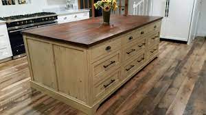 Diy kitchen island with pull out trash can. Custom Kitchen Islands Shenandoah Kitchen Home Rustic Farm Tables