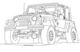 Search through 623,989 free printable colorings at getcolorings. Jeep Wrangler Coloring Book Page Cartoon Drawing Art Kids Jeep Art Jeep Drawing Jeep Wrangler