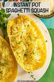 Place trivet in instant pot and add halved and deseeded spaghetti squash sideways, facing up so that both halves fit. Instant Pot Spaghetti Squash Family Food On The Table