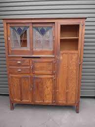 Antique Vintage Timber Leadlight Kitchen Dresser Metal Meat Safe Pantry Adelaide Antique Furniture Kitchen Dresser Furniture