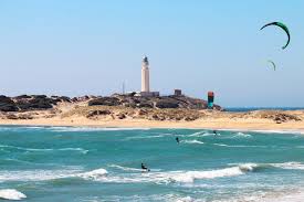 Travel between faro, portugal and tarifa, spain by bus is: Playa Canos De Meca Faro De Trafalgar Strand Barbate Andalusien 360