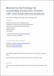 Isolating single cells from the tissue clump without any damage and with full accuracy needs a lot of practice, effort, and focus. Bioreactor Technology For Sustainable Production Of Plant Cell And Tissue Derived Products