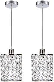 Trying to decide if we should do 2 or 3 above the island, and if we should do the same pendant above the kitchen sink or do a coordinating but different design there. Mondaufie 2 Pack Crystal Pendant Light Adjustable Ceiling Pendant Lighting For Kitchen Island Dining Room Bar Dimmable Chandelier With Long Cord Chrome Finish Amazon Com