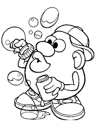 A good guess for many people might be mr. Mr Potato Head Coloring Pages Free Printable Mr Potato Head Coloring Pages