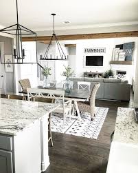 Modern Black And White Rug Living Room Black And White Rug And Lighting We Are Want To Say Thanks If You Like To Share In 2020 Farmhouse Dining Room Table Modern Farmhouse Dining Room Farm House Living Room