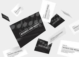 Free black textured business card design template & mockup psd. Business Cards Mockup 85x55 Mm Mockups Design