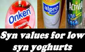 Syn Values For Low Syn Yoghurts Simple Slimming World Recipes