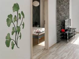 Ginkgo Blatter Metallbild Wandbild Grun Wanddekoration Modern Wohnzimmer Deko