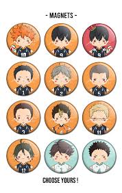 Haikyuu Magnets Button Badge Pin Button Badges Button Pins