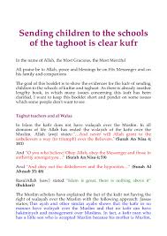 Situs mudah dibaca, cepat dibuka & hemat kuota. Calameo Sending Children To The Schools Of The Taghoot Is Clear Kufr