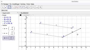Programmet er gratis og kan anvendes på forskellige niveauer, lige fra grundskolen til gymnasiet og opefter. Geogebra 44 Vektor Fra Punkt V Youtube