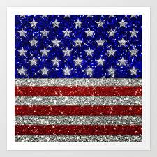 All official star patterns are legal flags and may be displsyed anywhere at anytime. Glitter Sparkle American Flag Pattern Art Print By Tees2go Society6